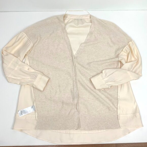 Reiss Addison Mix Media Cashmere Blend Cardigan Size 6 - Picture 13 of 16